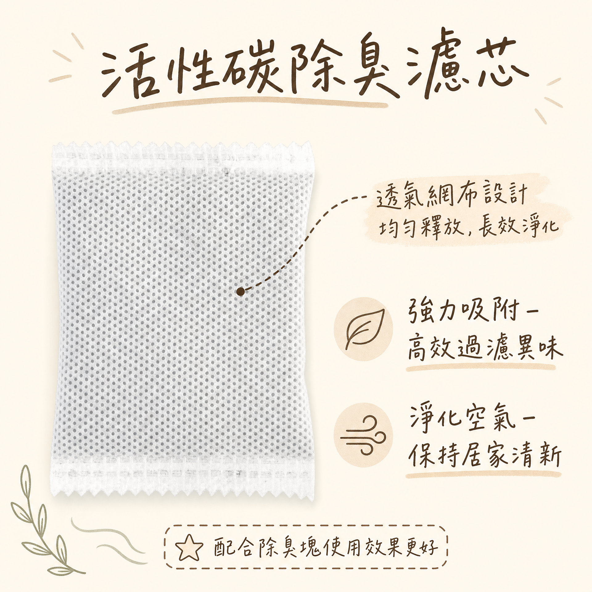 貓砂機專用活性碳除臭濾芯